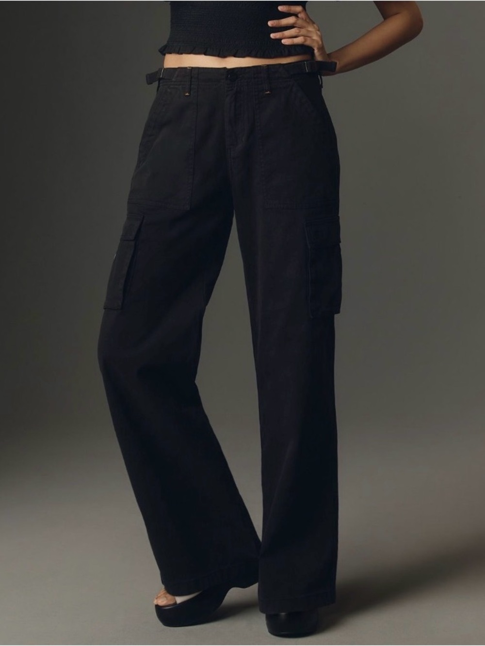 ANTHRO Sanctuary Reissue Black Cargo Utility Pants